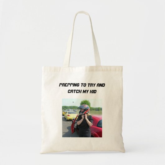 KLAAR OM TE PROBEREN MIJN KIND TE VANGEN TOTE BAG (Voorkant)