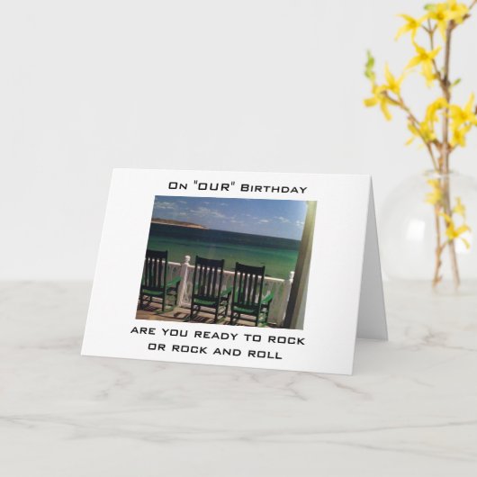 KLAAR OM TE ROCK OF ROCK / ROLL WEDERZIJDSE VERJAA KAART (Gele Bloem)