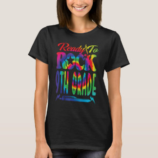 Klaar om te rocken 9e klas terug naar school Tie D T-shirt