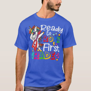 Klaar om te rocken Eerste klas terug naar school T T-shirt