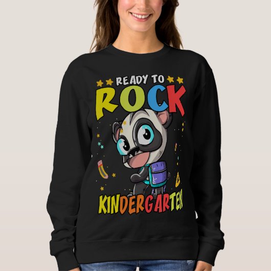 Klaar om te rocken kleuterschool 4 trui (Voorkant)