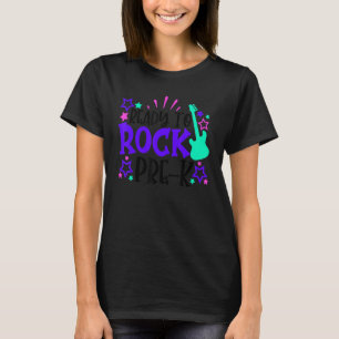Klaar om te rocken Pre K eerste dag van school Kin T-shirt