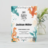 Klaar om te schitteren 9e verjaardag Turquoise en Kaart (Staand voorkant)