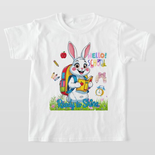 Klaar om te schitteren, eerste klas! t-shirt (Laagn)