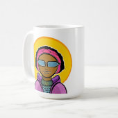 Klaar om te skiën koffiemok (Voorkant links)