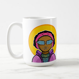 Klaar om te skiën koffiemok