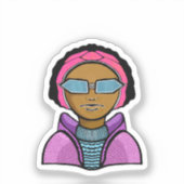 Klaar om te skiën sticker (Voorkant)