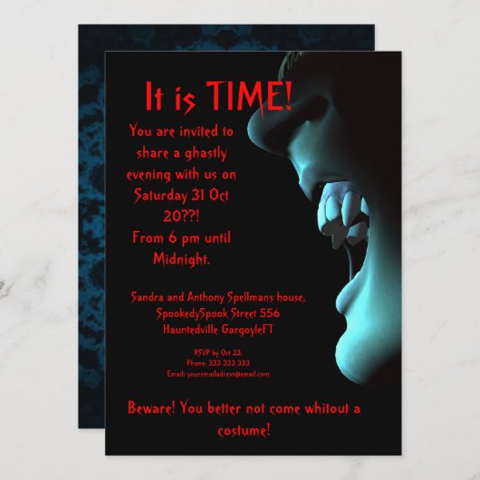 Klaar om te slaan kaart (Voorkant / Achterkant)