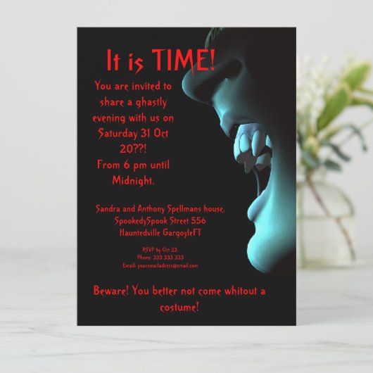 Klaar om te slaan kaart (Staand voorkant)