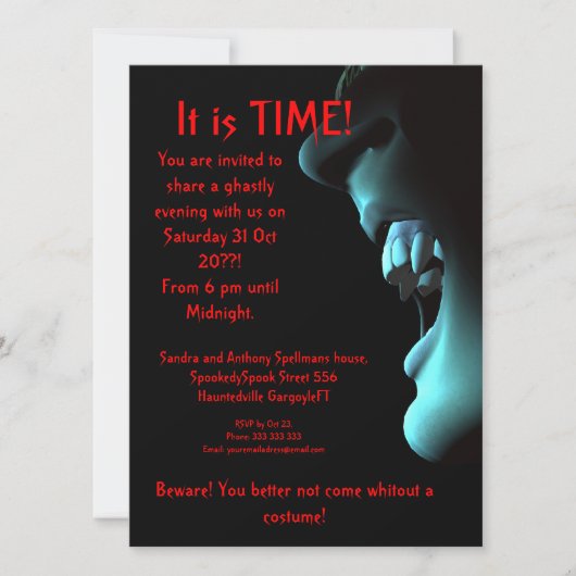 Klaar om te slaan kaart (Voorkant)