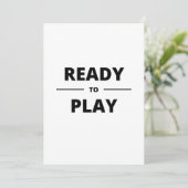 KLAAR OM TE SPELEN KAART (Staand voorkant)