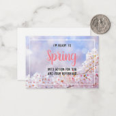 Klaar om te springen naar Action Marketing Notitiekaartje (Voorkant / Achterkant in situ)