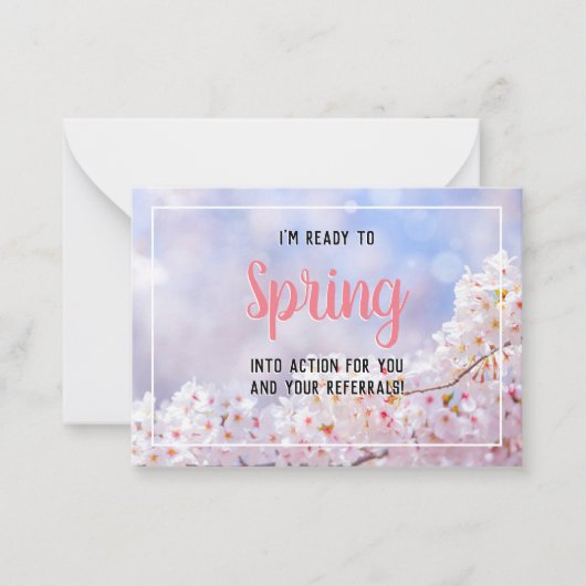 Klaar om te springen naar Action Marketing Notitiekaartje (Voorkant)