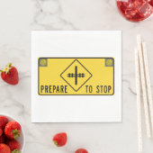 Klaar om te stoppen met tekenen van Napkins Servet (Insitu)