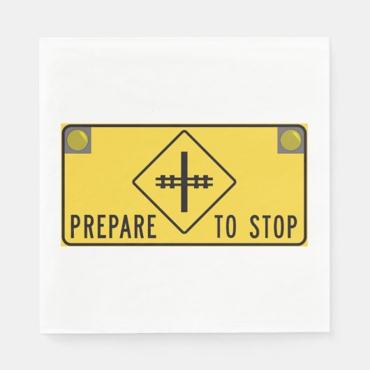 Klaar om te stoppen met tekenen van Napkins Servet (Voorkant)