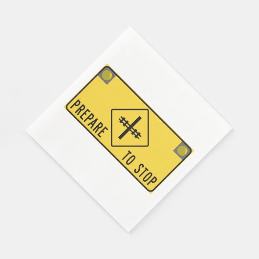 Klaar om te stoppen met tekenen van Napkins Servet (Hoek)