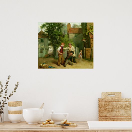 Klaar om te vechten poster (Keuken)