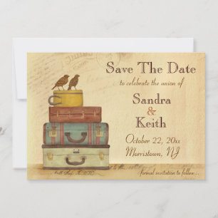 Klaar Om Te Vliegen Liefdes Vogels Bewaar De Datum Save The Date