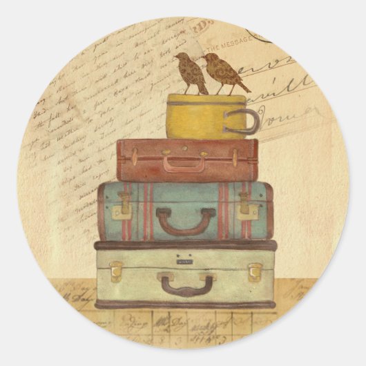 Klaar om te vliegen love birds sticker (Voorkant)