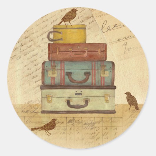 "Klaar om te vliegen"  stijl ontwerp Sticker (Voorkant)