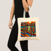 Klaar om te zwemmen tote bag (Voorkant (product))