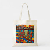 Klaar om te zwemmen tote bag (Achterkant)