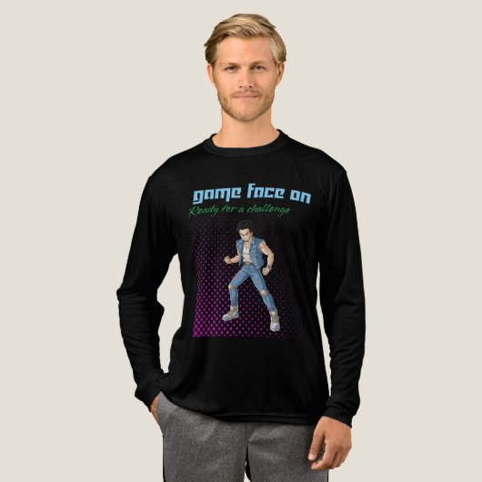 Klaar om uit te dagen Tri-Blend shirt (Voorkant)