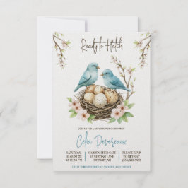 Klaar om uit te komen! Schattige Nesting Birds Bab Kaart