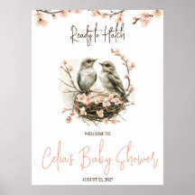 Klaar om uit te komen! Schattigee vogels Baby show