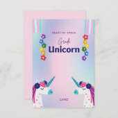 Klaar om Unicorn van de derde klas terug naar scho Bedankkaart (Voorkant / Achterkant)