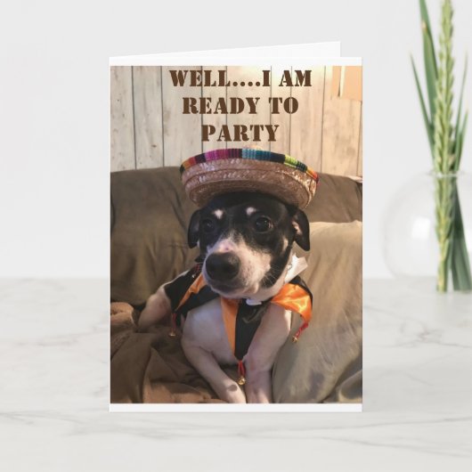 KLAAR OM UW BIRTHDAAG SAMEN TE "CELEBRATEN" KAART (Voorkant)