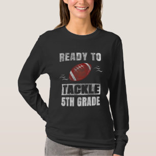 Klaar om vijfde klas eerste schooldag aan te pakke t-shirt