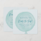 Klaar om waterverf ballon baby shower pop uit te n (Voorkant / Achterkant)