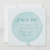 Klaar om waterverf ballon baby shower pop uit te n (Achterkant)