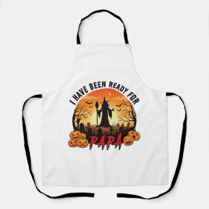 Klaar Papa Halloween Heks Pompoenen Graf Schort