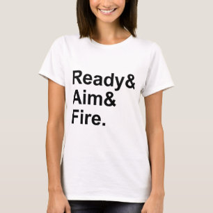 Klaar Richt Vuur Militaire Schietinstructies T-shirt