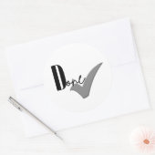 Klaar Ronde Sticker (Envelop)