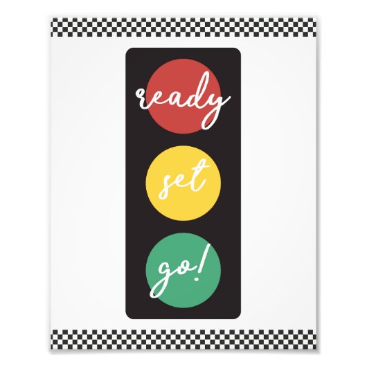 Klaar Set Go-auto Foto Afdruk (Voorkant)