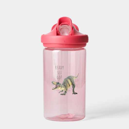Klaar, Set, Go - Dinosaurus waterfles (Voorkant)