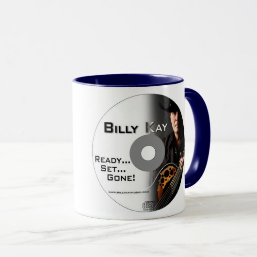 Klaar. Set... Gone! Coffee-cd-Hoesje Mok (Voorkant rechts)