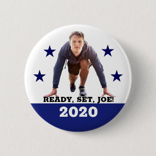 Klaar! Set! Joe. Ronde Button 5,7 Cm