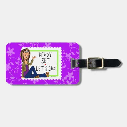 Klaar set Laten we gaan tas/Bagagelabel Bagagelabel (Voorkant horizontaal)