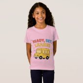 Klaar, Set, Leer Schattige Schoolbus Terug naar Sc T-shirt (Voorkant volledig)