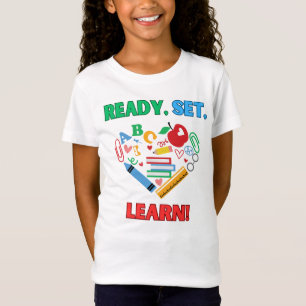 Klaar Set Leer terug naar school T-shirt