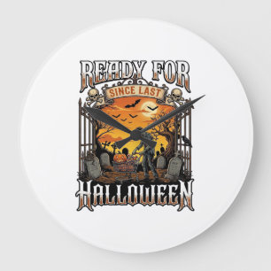 Klaar sinds vorige Halloween Zombie Winkelwagen Gr Grote Klok
