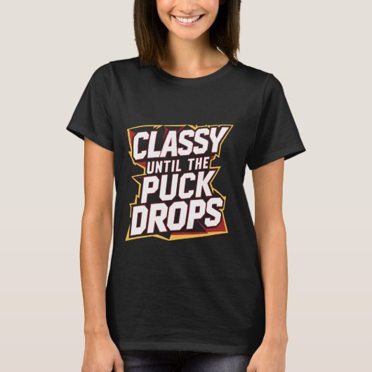 Klaar tot de puck valt - t-shirt (Voorkant)