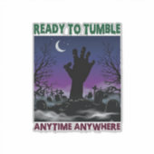 Klaar Tuimelende Zombie Hand Halloween Kerkhof Maa Sticker (Voorkant)