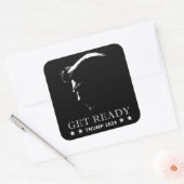 Klaar: Verenigde Staten Donald Trump 2024 Vierkante Sticker (Envelop)