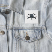 Klaar Vierkante Button 5,1 Cm (In situ)