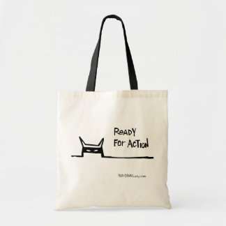 Klaar voor actie tote bag